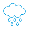Pictogramme bleu eaux pluviales